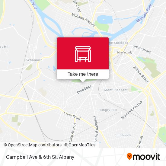 Mapa de Campbell Ave & 6th St