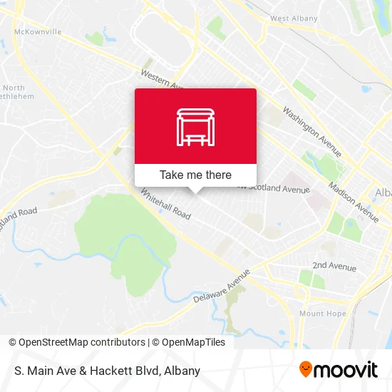 Mapa de S. Main Ave & Hackett Blvd