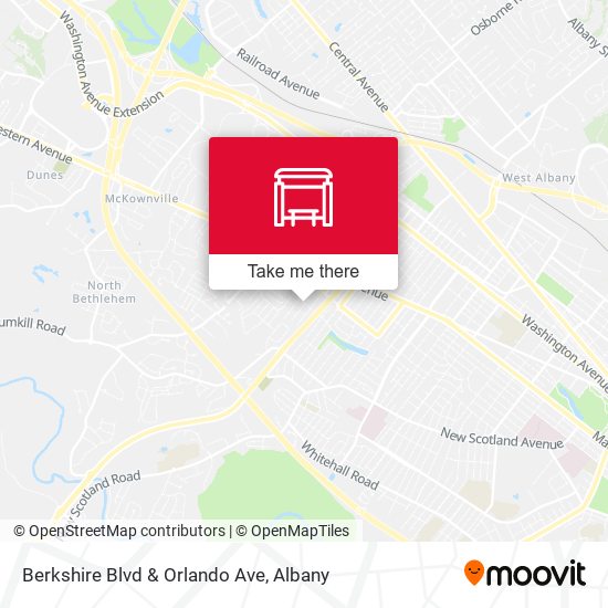 Berkshire Blvd & Orlando Ave map