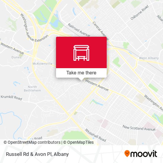 Mapa de Russell Rd & Avon Pl
