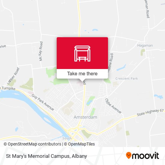 St Mary's Memorial Campus map