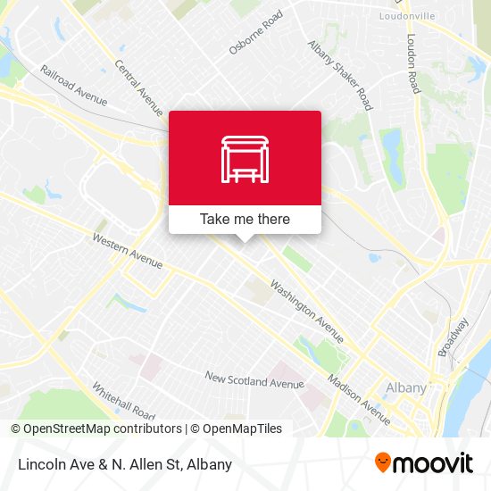 Lincoln Ave & N. Allen St map