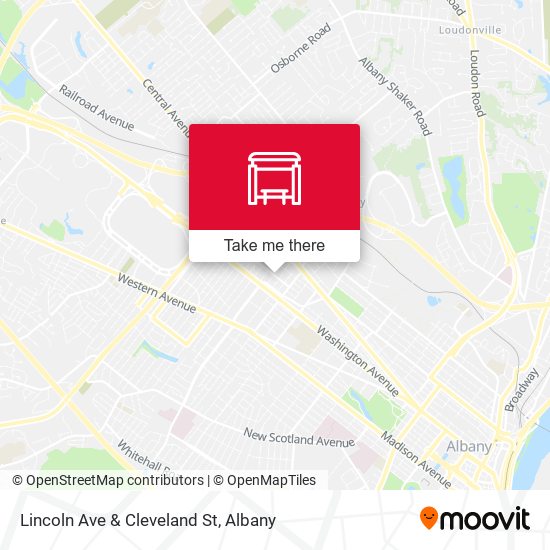 Lincoln Ave & Cleveland St map