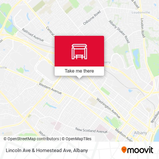 Lincoln Ave & Homestead Ave map