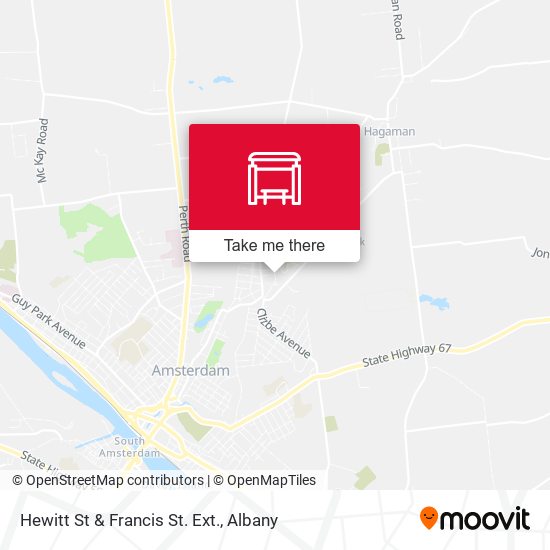 Mapa de Hewitt St & Francis St. Ext.