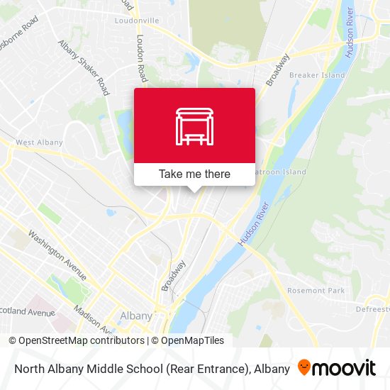 North Albany Middle School (Rear Entrance) map