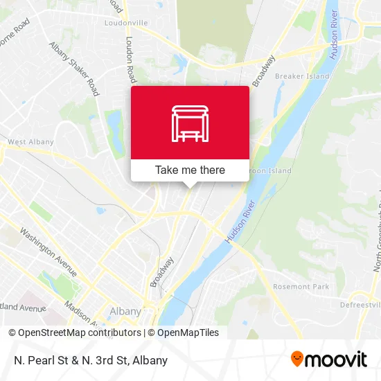Mapa de N. Pearl St & N. 3rd St