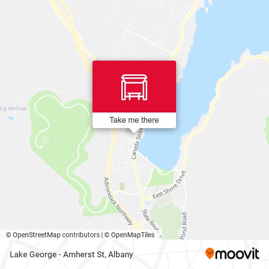 Lake George - Amherst St map