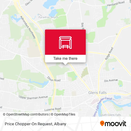 Mapa de Price Chopper-On Request