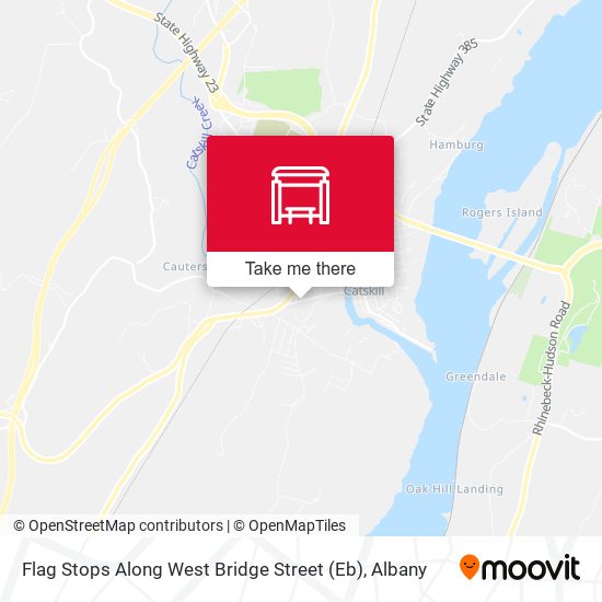 Mapa de Flag Stops Along West Bridge Street (Eb)