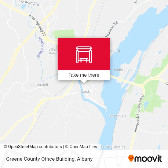 Greene County Office Building map
