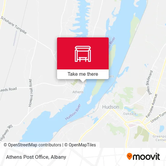 Athens Post Office map