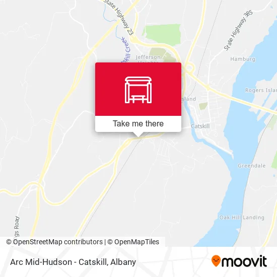Mapa de Arc Mid-Hudson - Catskill
