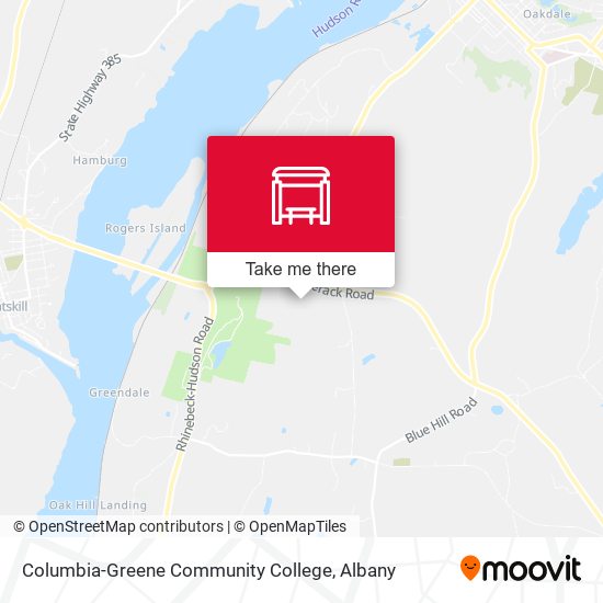 Columbia-Greene Community College map