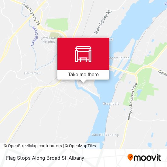 Flag Stops Along Broad St map