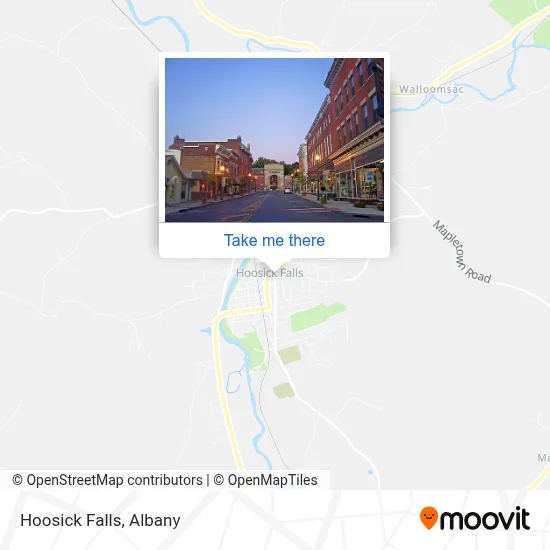 Hoosick Falls map
