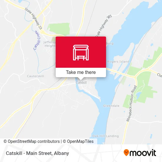 Catskill - Main Street map