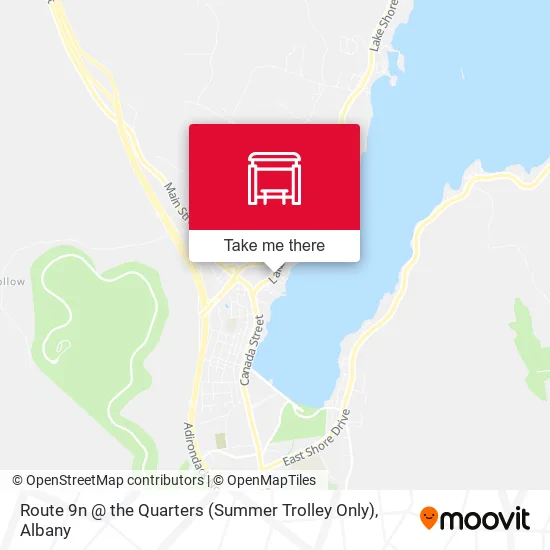 Mapa de Route 9n @ the Quarters (Summer Trolley Only)
