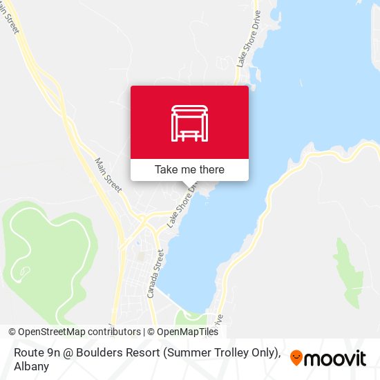 Mapa de Route 9n @ Boulders Resort (Summer Trolley Only)