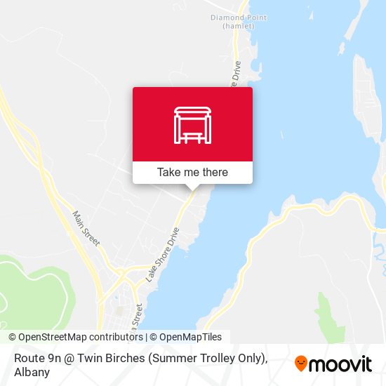 Mapa de Route 9n @ Twin Birches (Summer Trolley Only)
