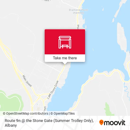 Mapa de Route 9n @ the Stone Gate (Summer Trolley Only)