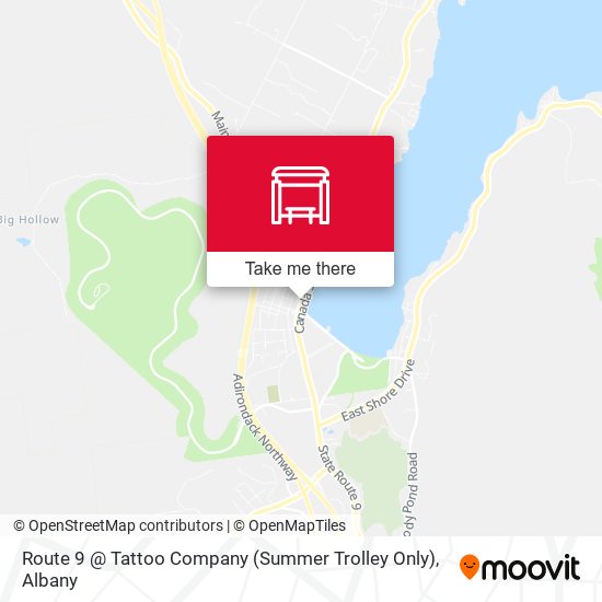 Route 9 @ Tattoo Company (Summer Trolley Only) map