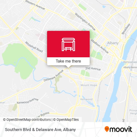 Southern Blvd & Delaware Ave map