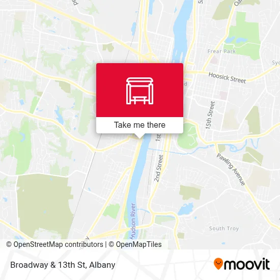 Broadway & 13th St map