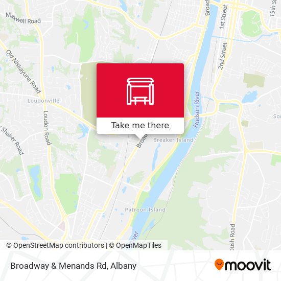 Mapa de Broadway & Menands Rd