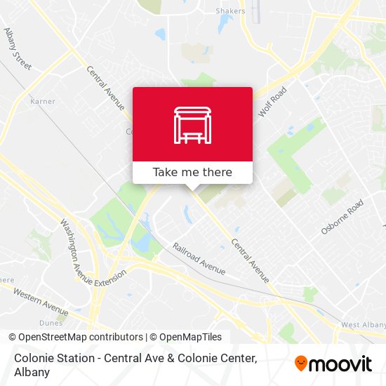 Colonie Station - Central Ave & Colonie Center map