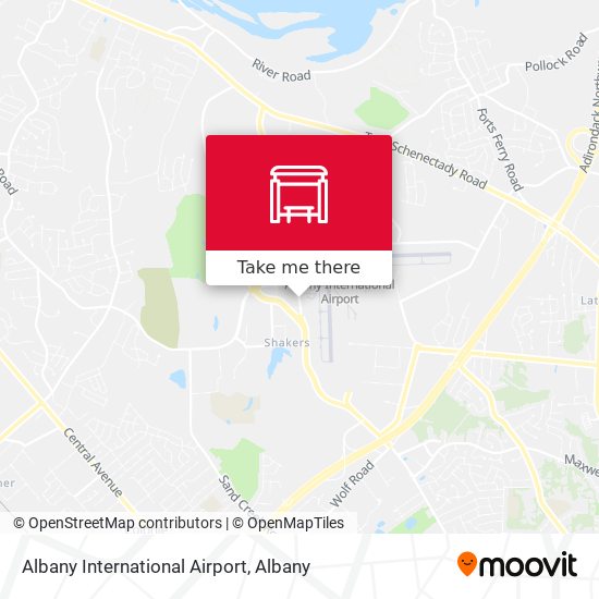 Albany International Airport map