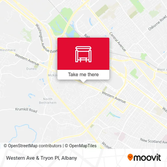 Mapa de Western Ave & Tryon Pl