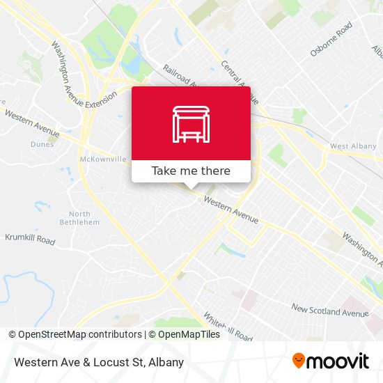 Western Ave & Locust St map