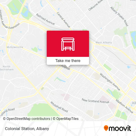 Colonial Station map