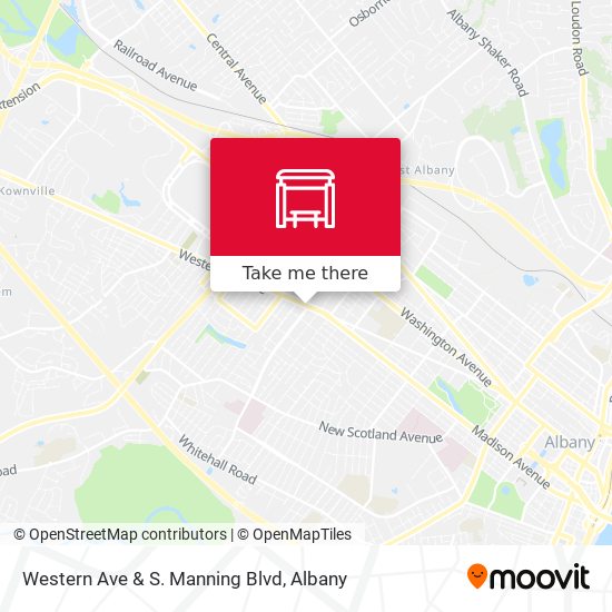 Western Ave & S. Manning Blvd map