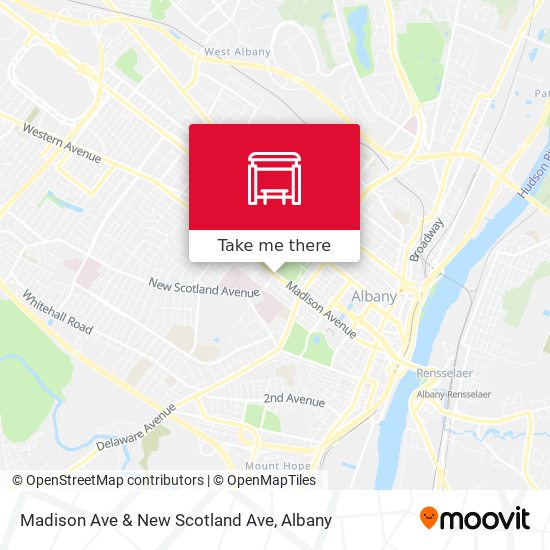 Madison Ave & New Scotland Ave map