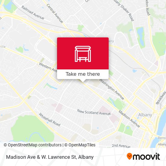 Madison Ave & W. Lawrence St map