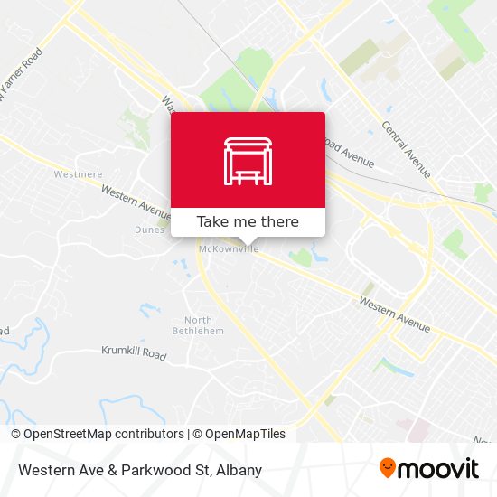 Western Ave & Parkwood St map