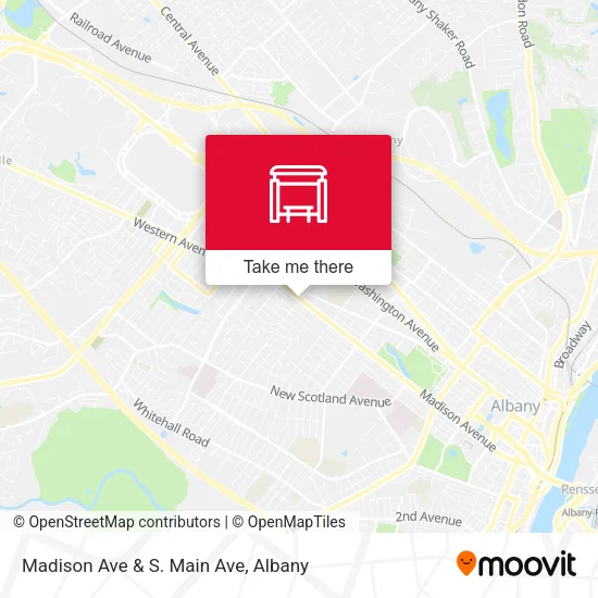 Mapa de Madison Ave & S. Main Ave