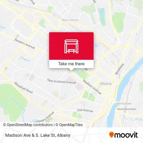 Mapa de Madison Ave & S. Lake St