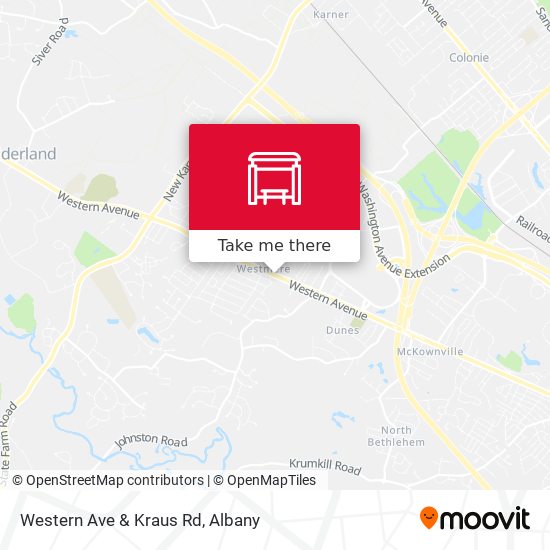 Western Ave & Kraus Rd map