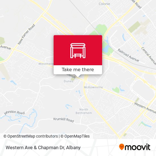 Western Ave & Chapman Dr map