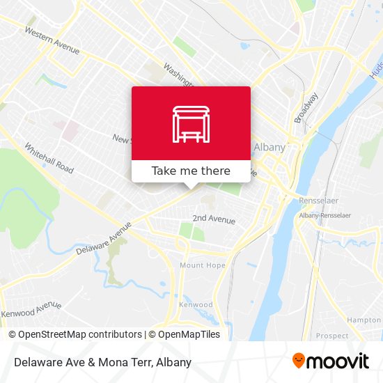 Delaware Ave & Mona Terr map