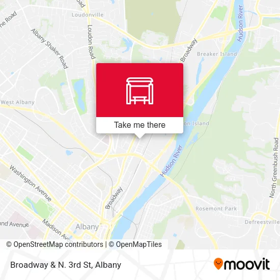 Mapa de Broadway & N. 3rd St