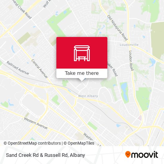 Sand Creek Rd & Russell Rd map