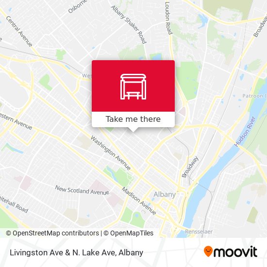 Livingston Ave & N. Lake Ave map