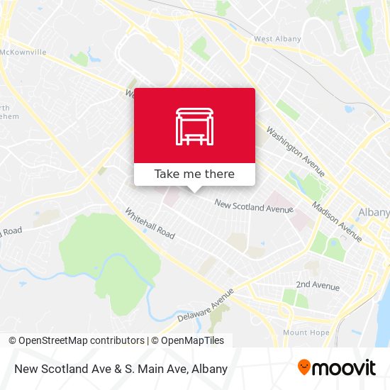 New Scotland Ave & S. Main Ave map