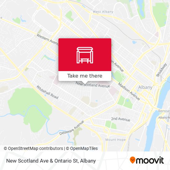 New Scotland Ave & Ontario St map