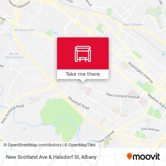 New Scotland Ave & Halsdorf St map