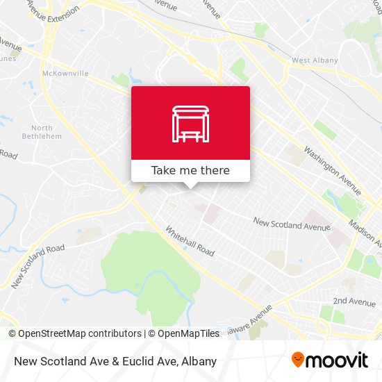 New Scotland Ave & Euclid Ave map